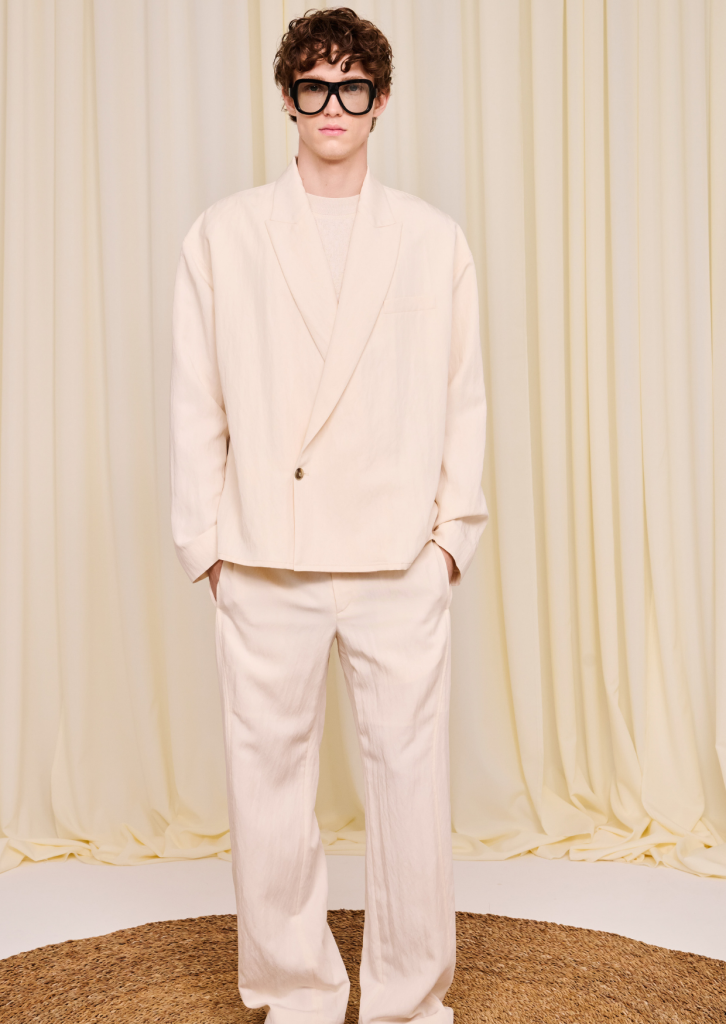 Luxury men’s wedding outfit with summer styling